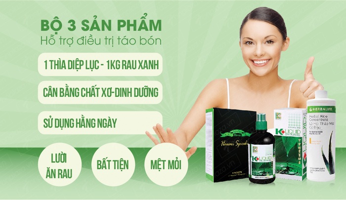 Bộ sản phẩm hỗ trợ điều trị chứng táo bón Việt Pháp 